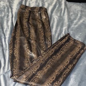 Snake Print Pants